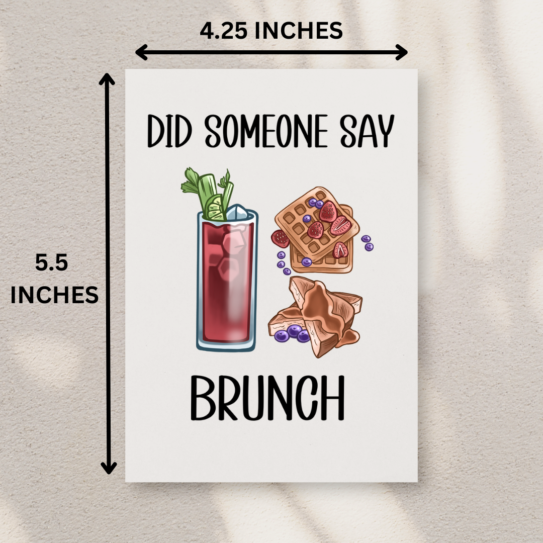 Brunch Card Height Reference Page