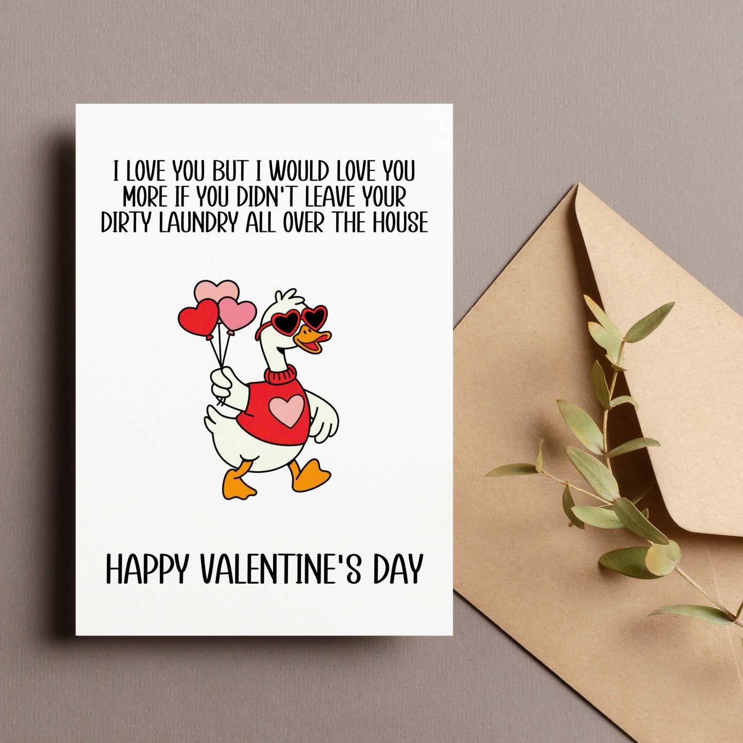 Funny Valentine's Day Card For Husband