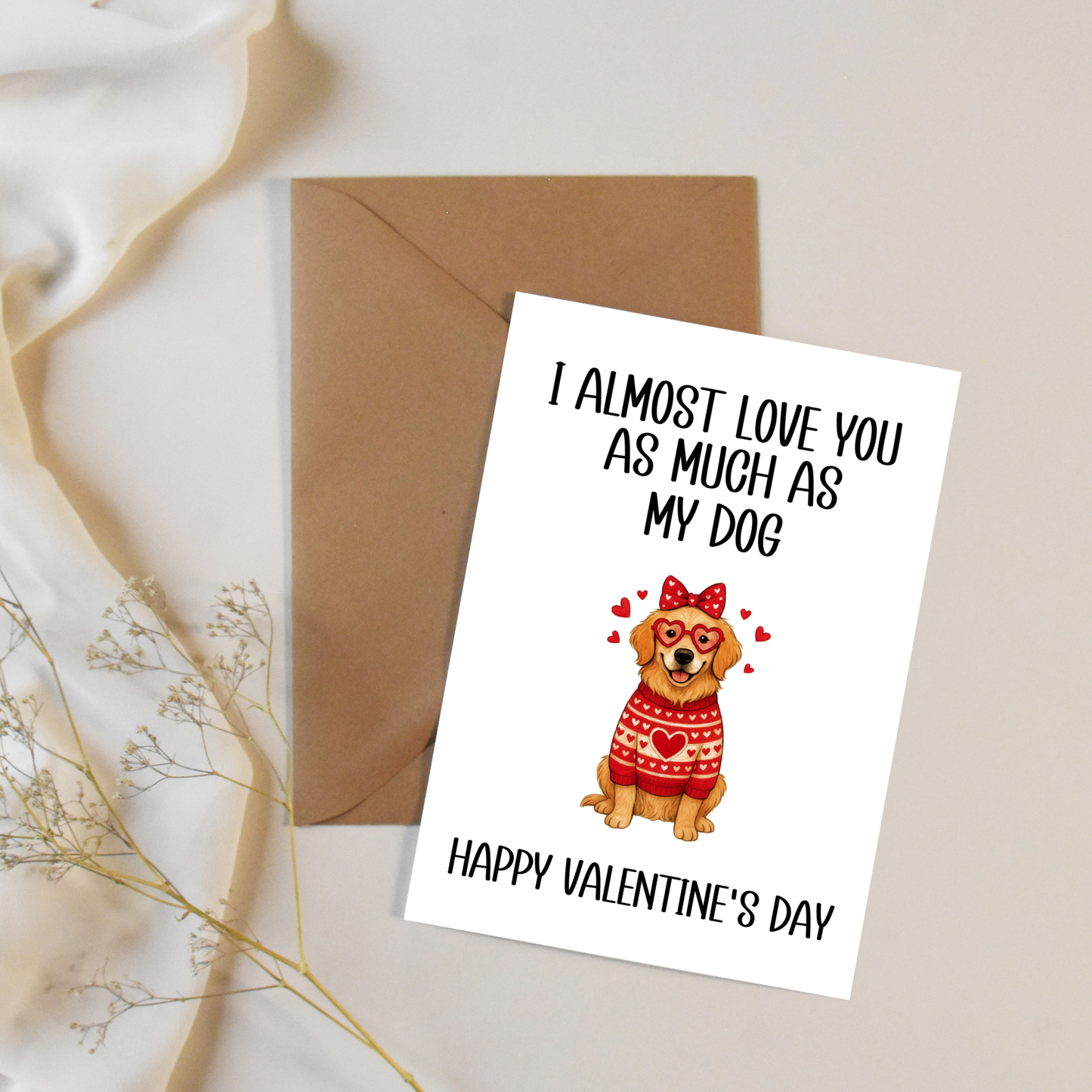 Dog Lover Valentine's Day Card
