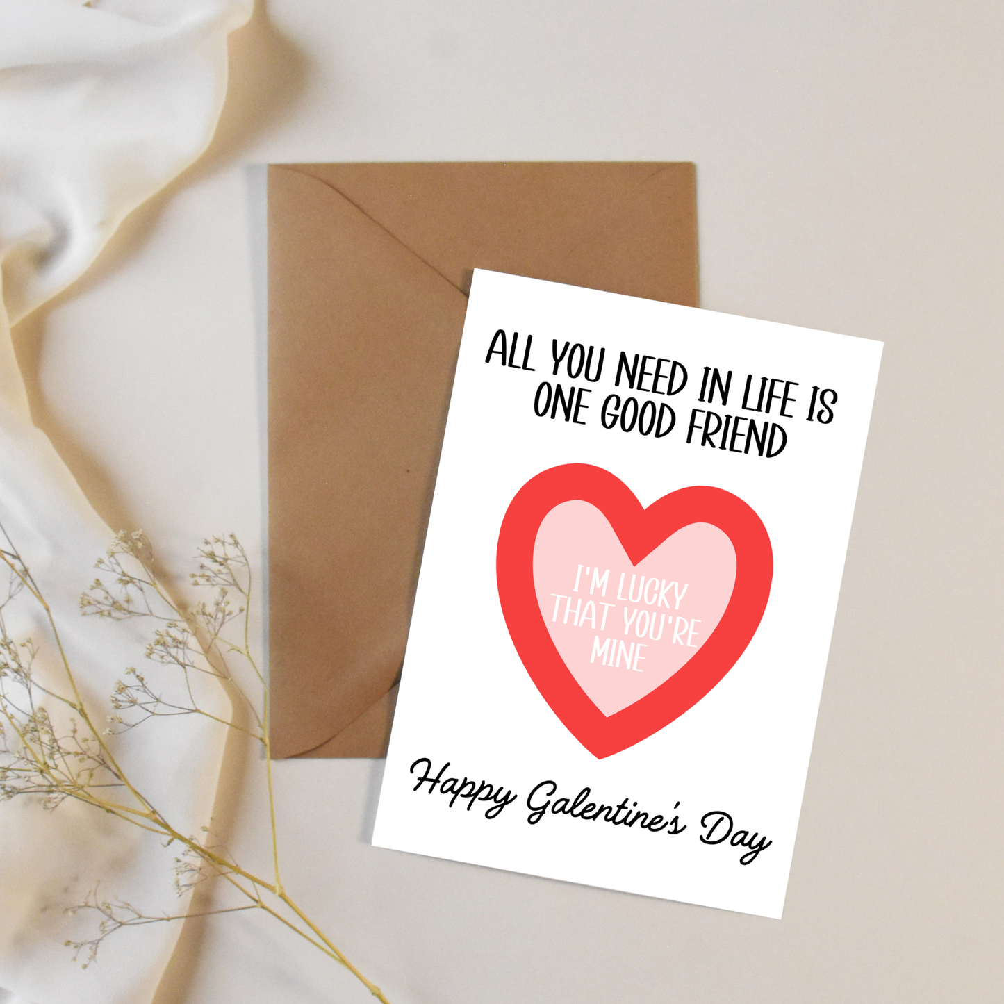 One Good Friend Galentine's Card