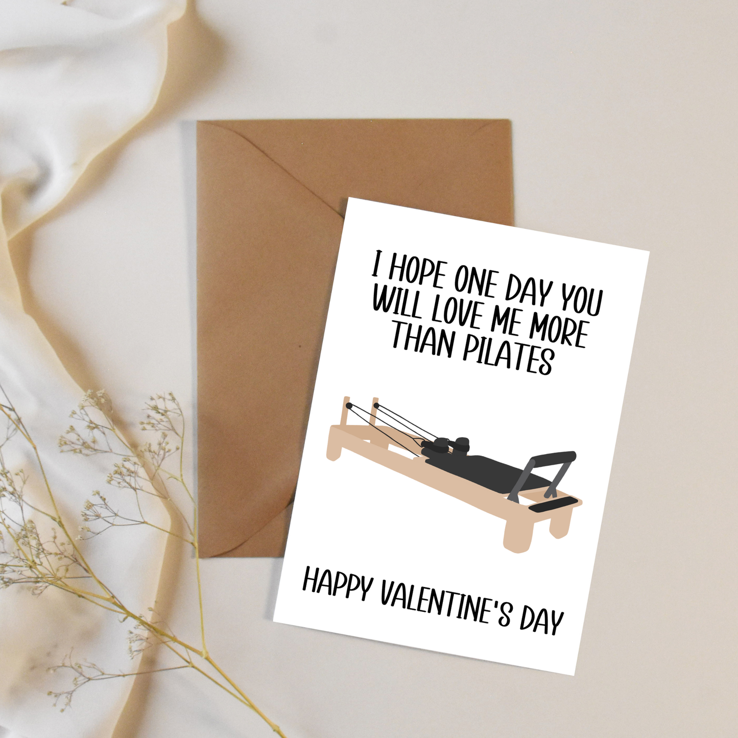 Pilates Valentine's Day Card