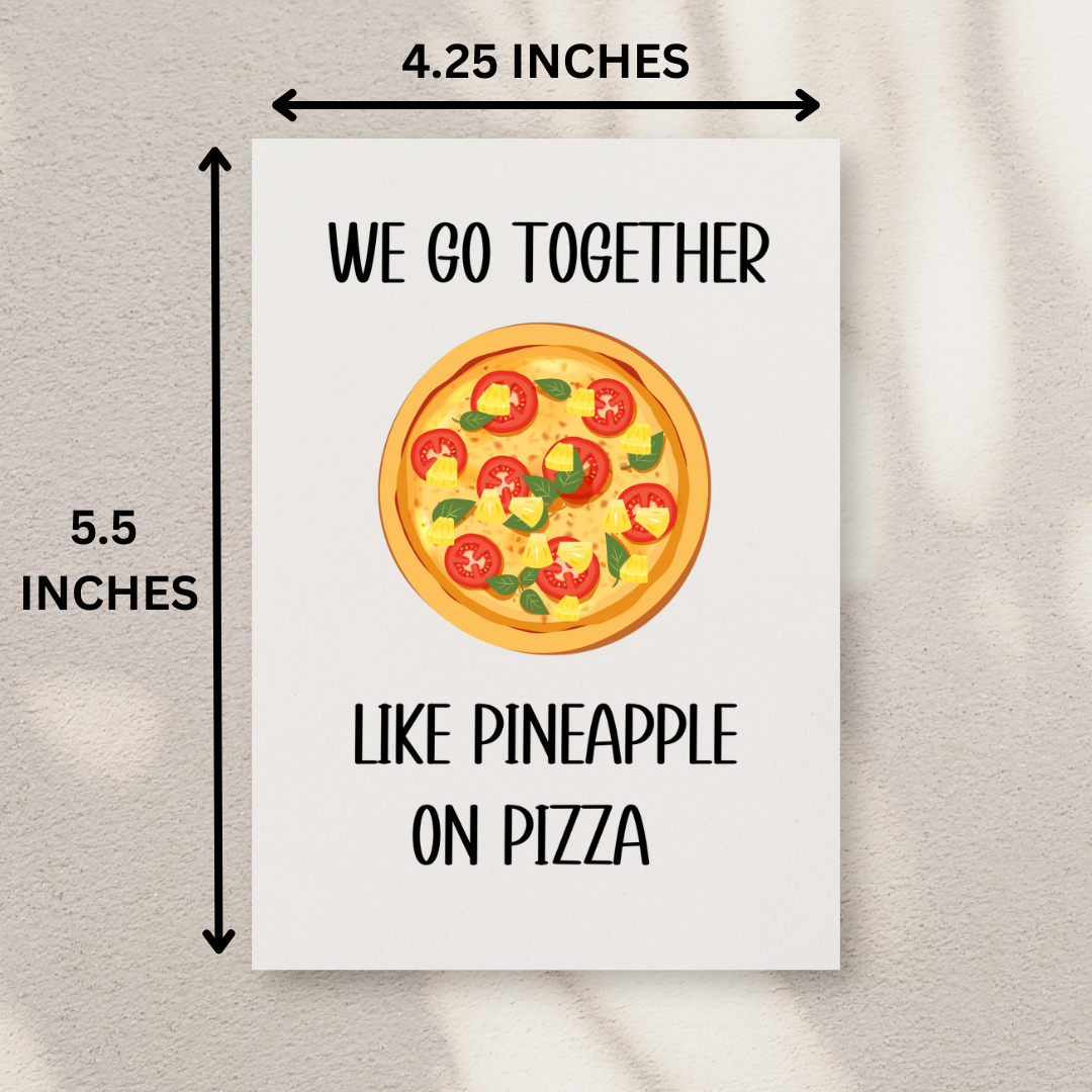 Pineapple On Pizza Card