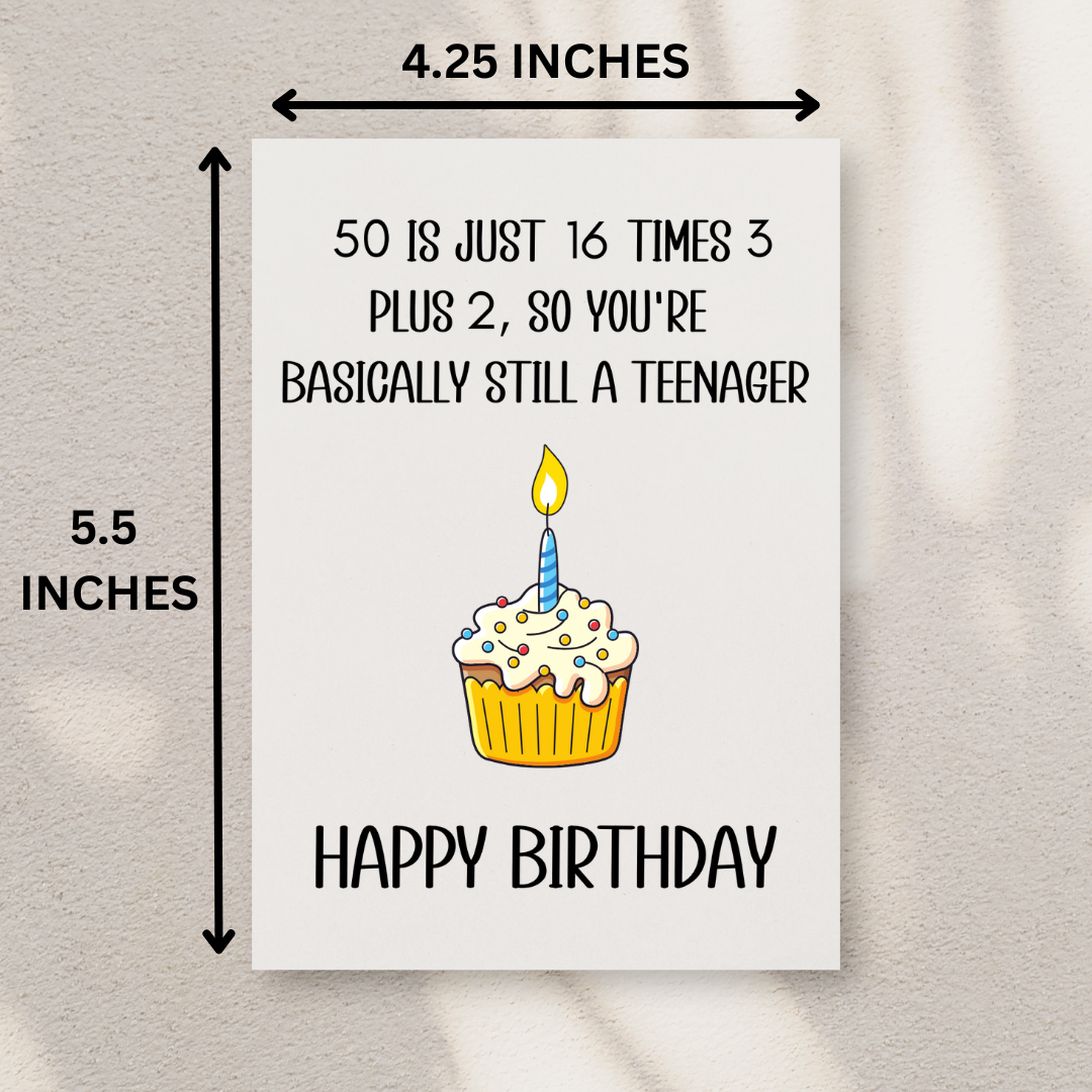 Funny 50th Birthday Card