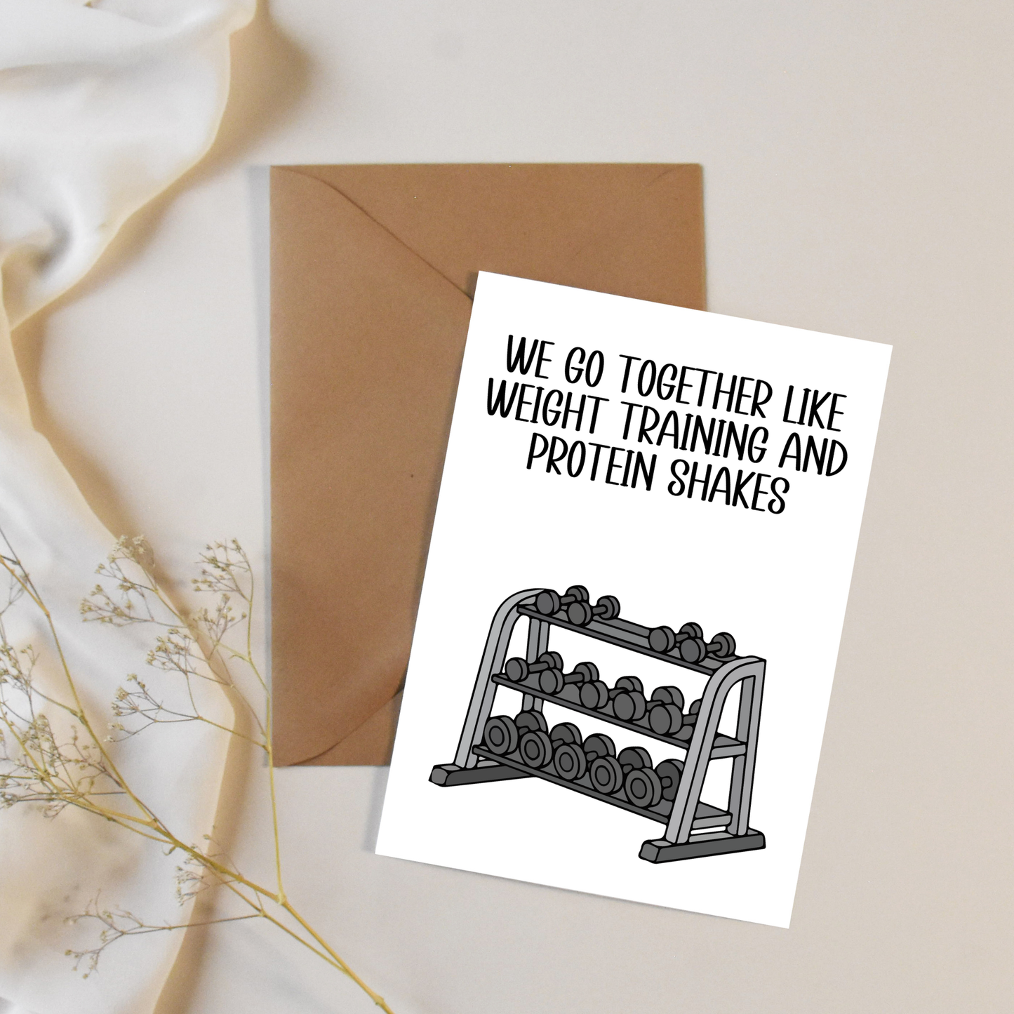 Gym Bro Valentine's Day Card