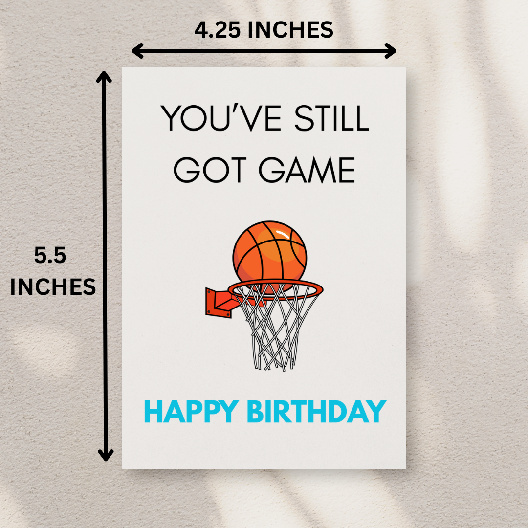 Basketball Birthday Card
