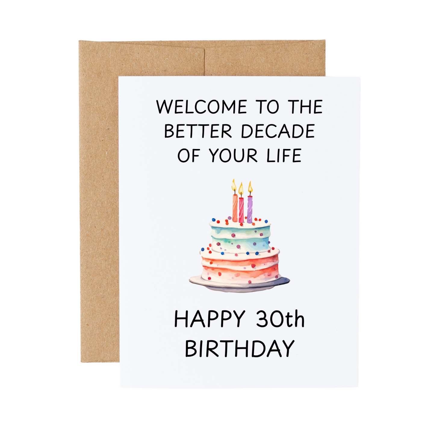Funny 30th Birthday Card