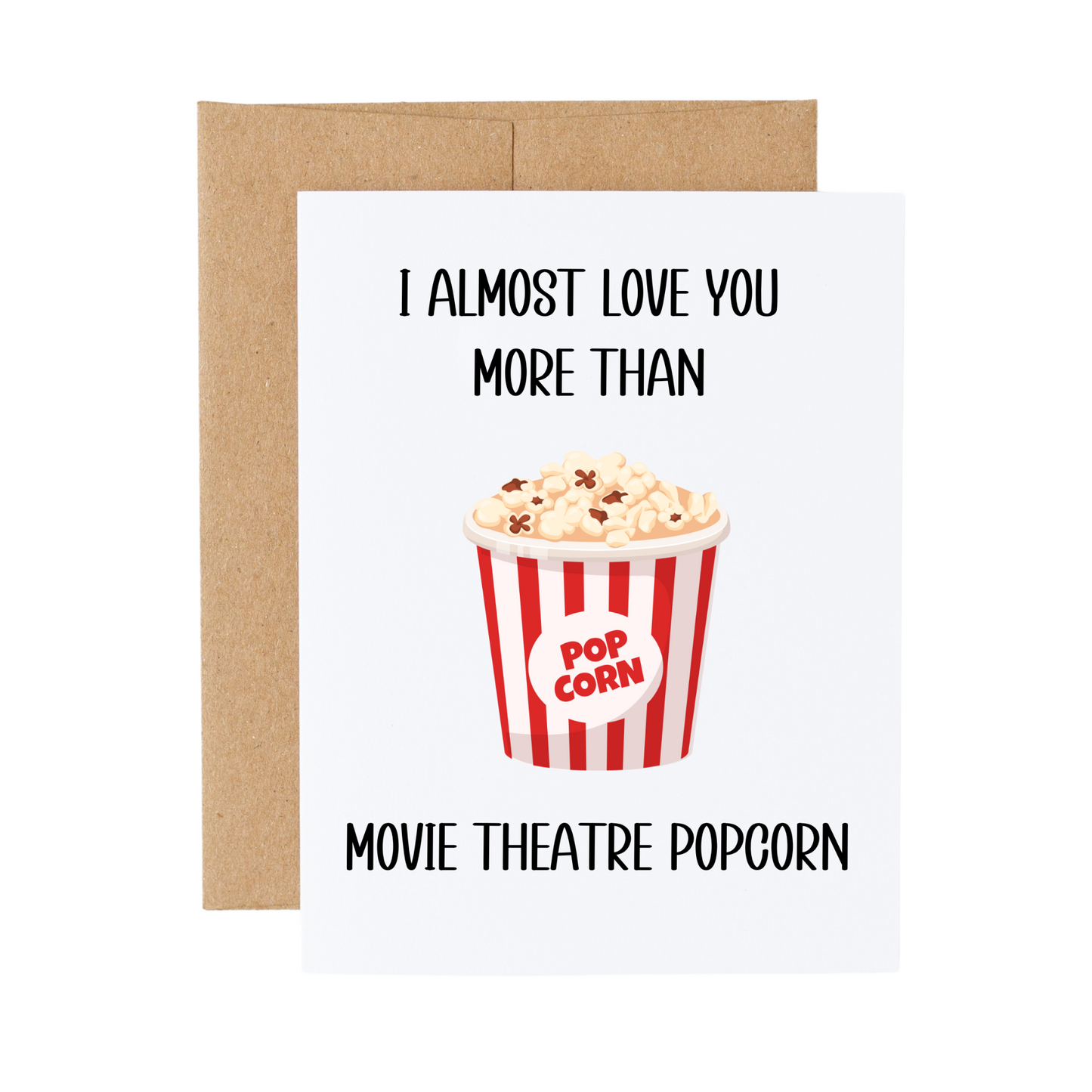 Movie Theatre Popcorn Card
