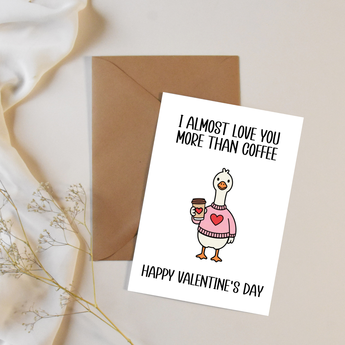 Coffee Valentine's Day Card