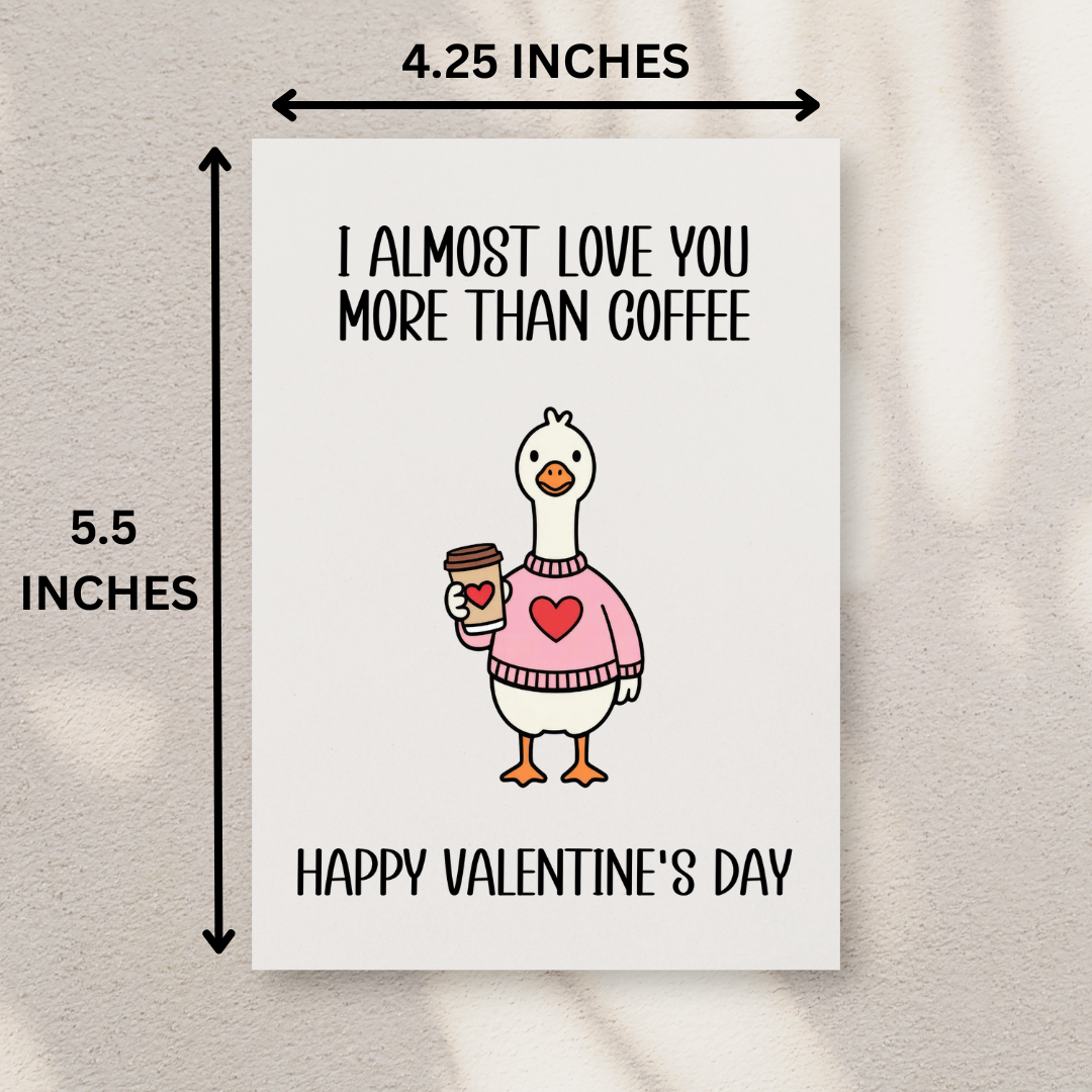 Coffee Valentine's Day Card