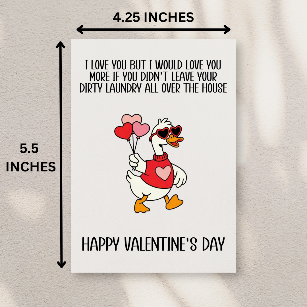 Funny Valentine's Day Card For Husband