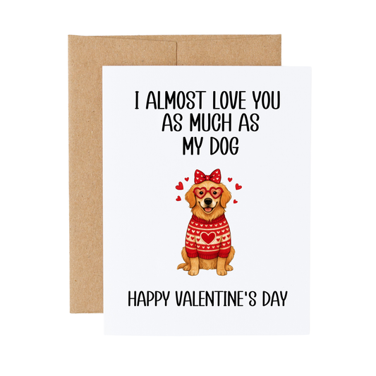 Dog Lover Valentine's Day Card