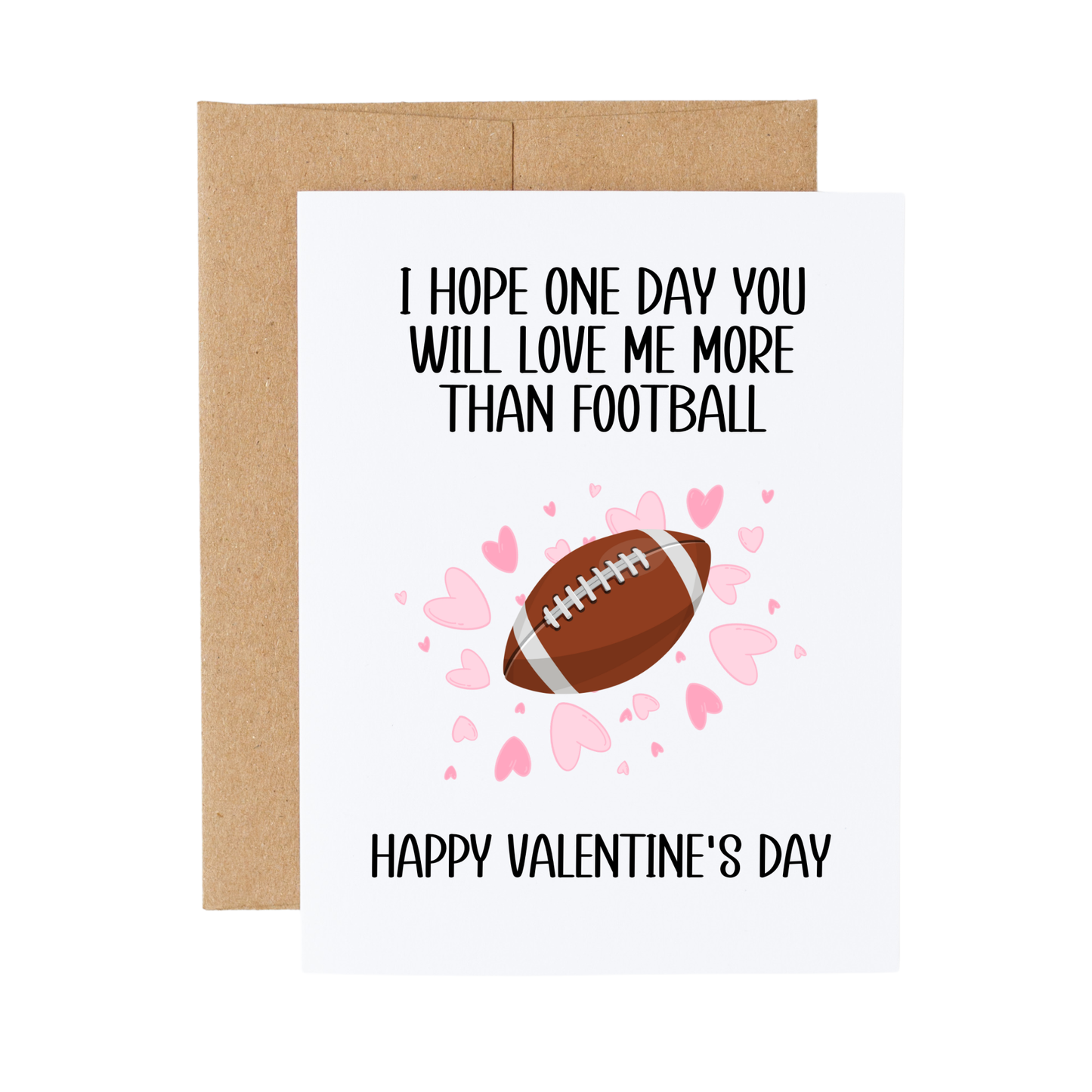 American Football Valentine's Day Card