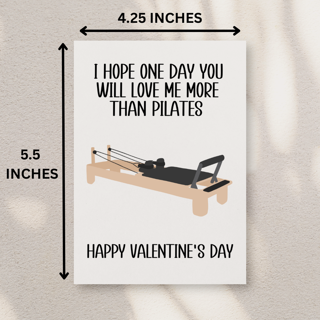 Pilates Valentine's Day Card