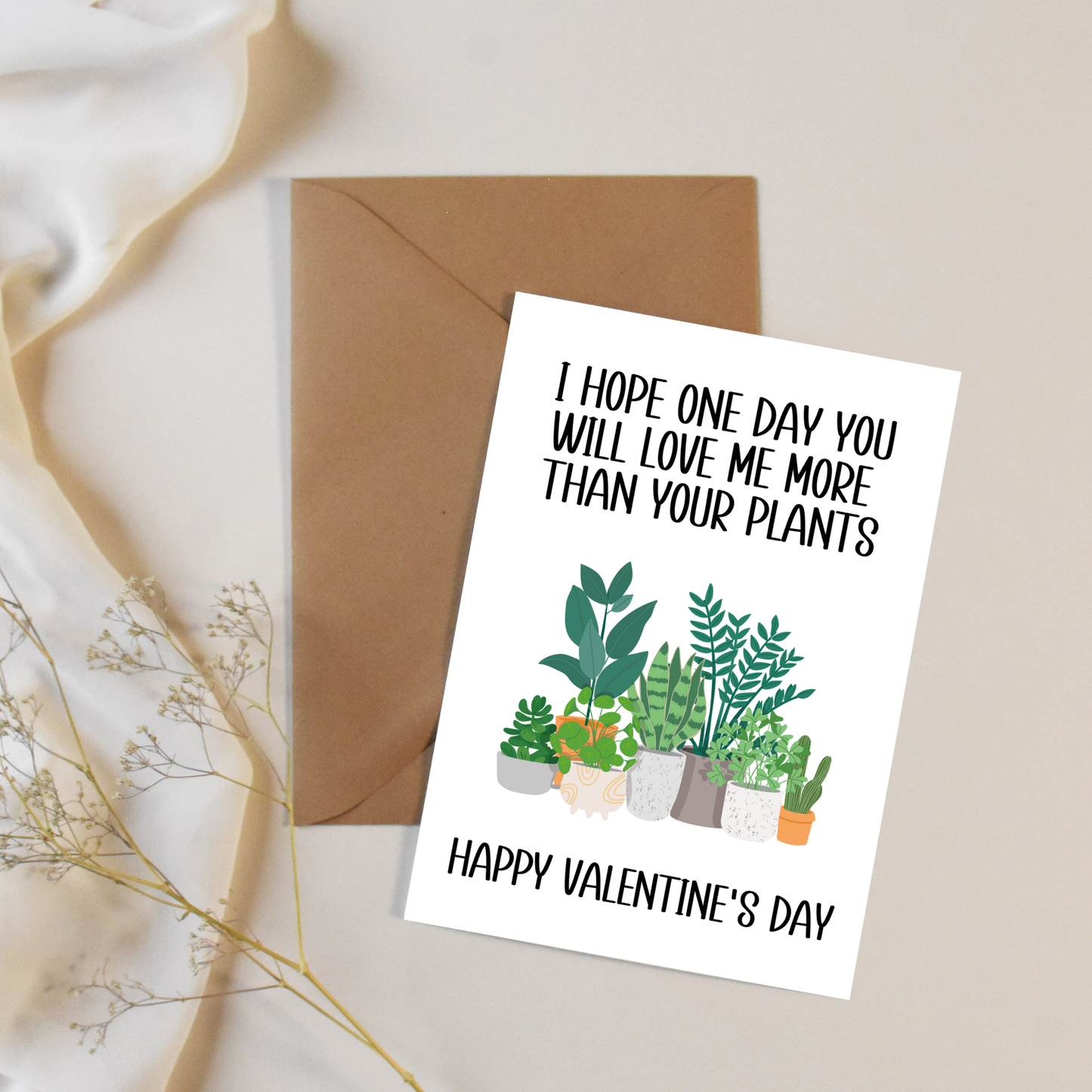 Plant Lover Valentine's Day Card
