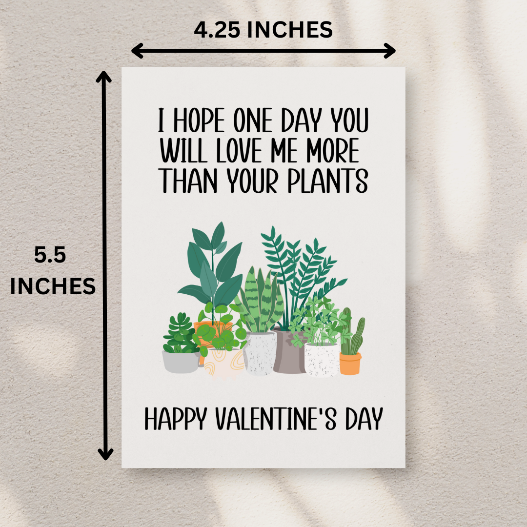 Plant Lover Valentine's Day Card