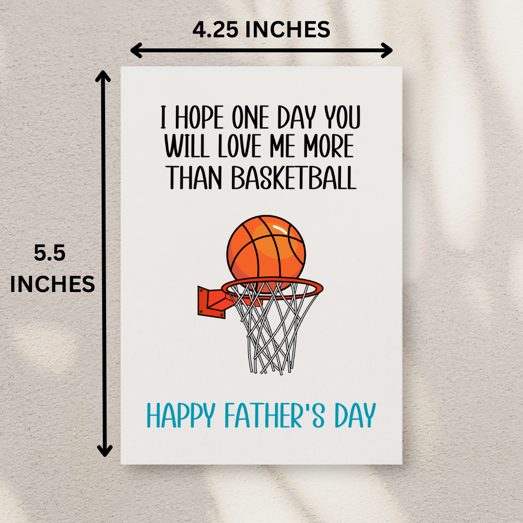 Basketball Father's Day Card