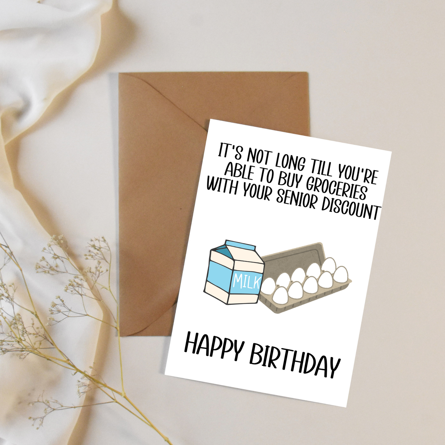 Senior Discount Birthday Card