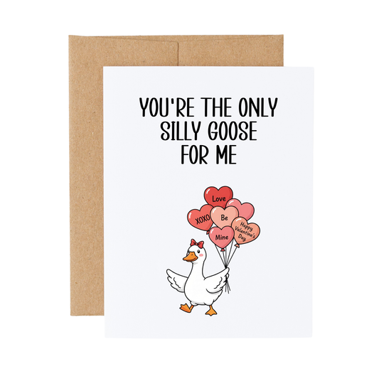 Silly Goose Valentine's Day Card
