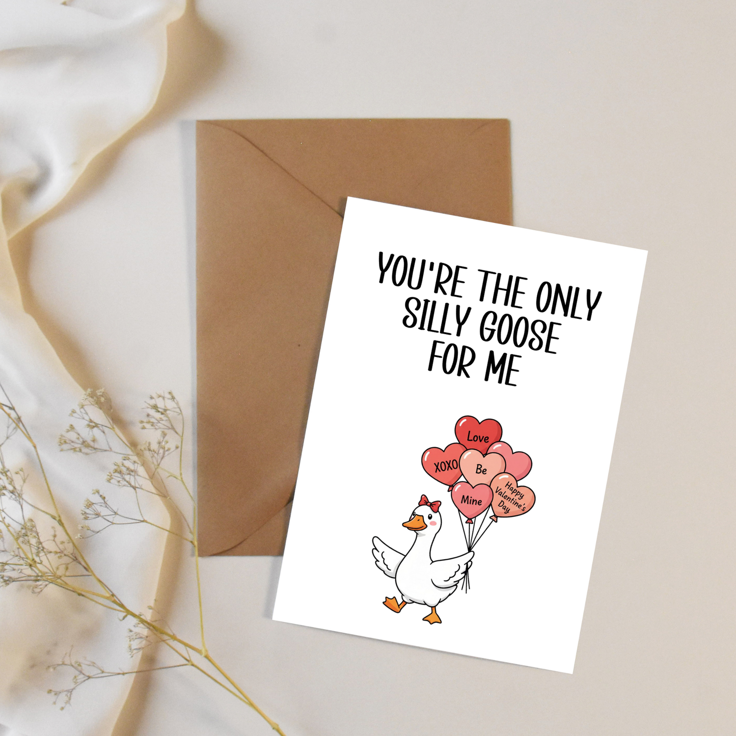 Silly Goose Valentine's Day Card