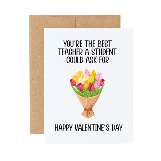 Valentine's Day Card For Teacher