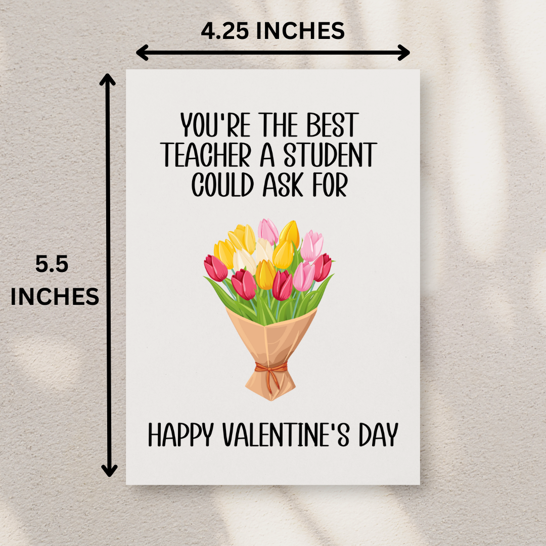 Valentine's Day Card For Teacher