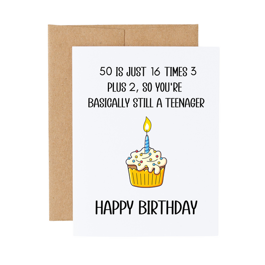 Funny 50th Birthday Card