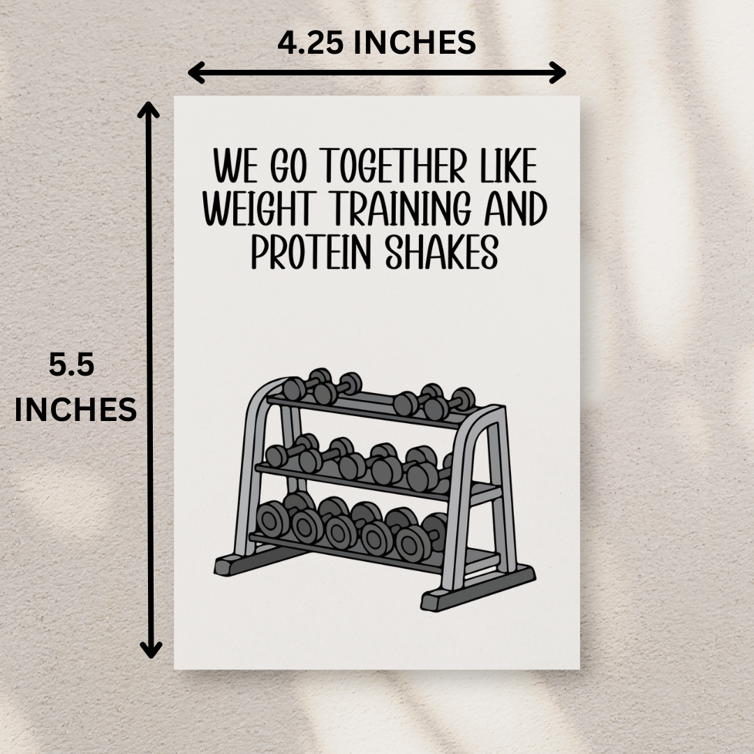 Gym Bro Valentine's Day Card