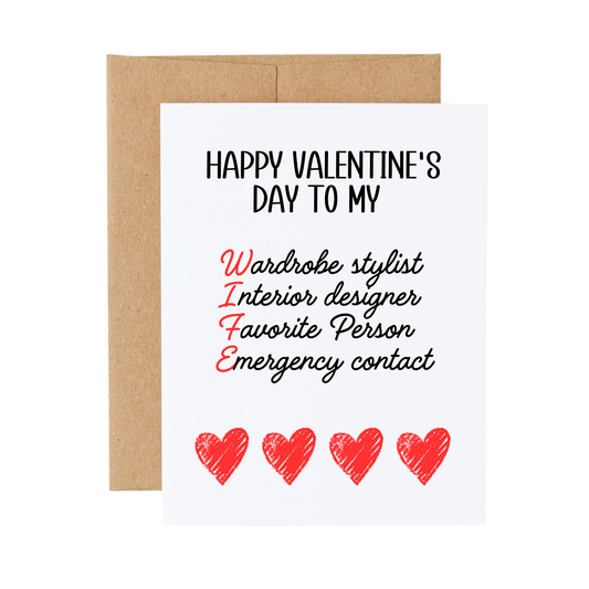 Wife Valentine's Day Card