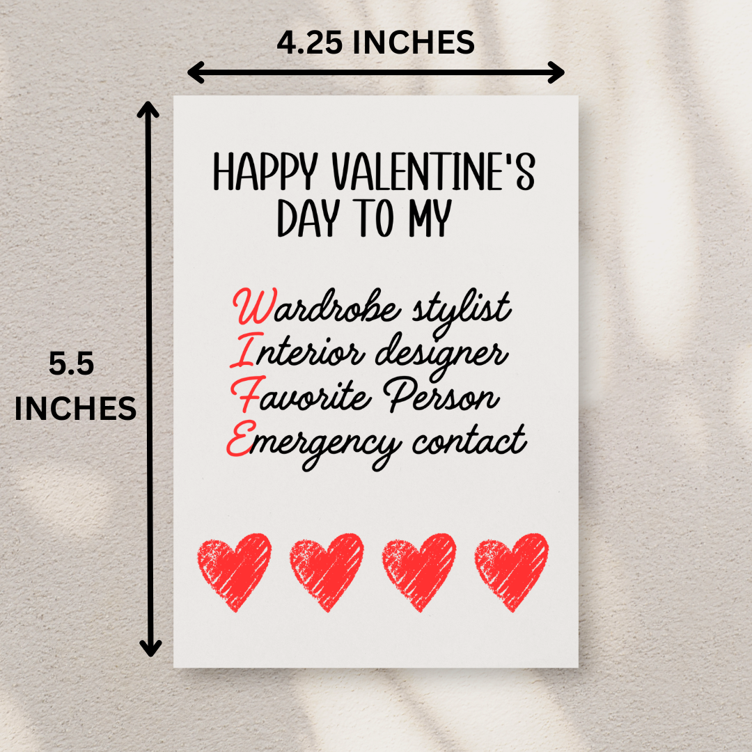 Wife Valentine's Day Card