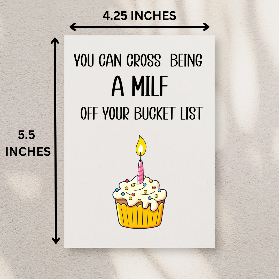 MILF Birthday Card